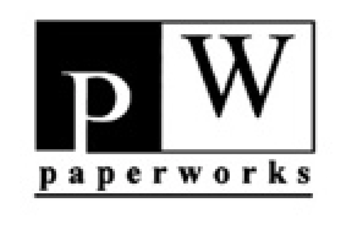 Image of PaperWorks black and white logo