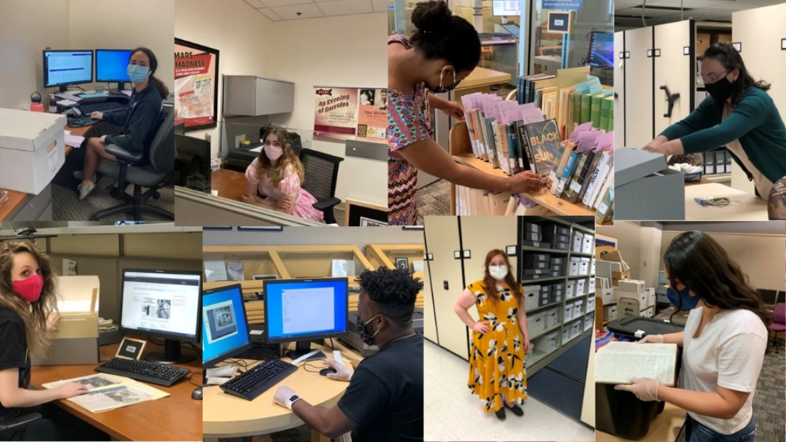 graduate assistants working in Special Collections