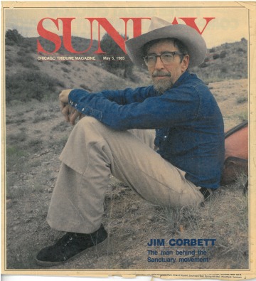 Jim Corbett sitting in the desert