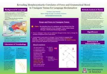 Unangam Tunnu research presentation poster 