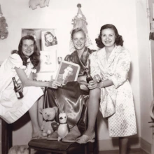 Three women in a U of A dorm