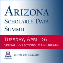 Arizona Scholarly Data Summit poster