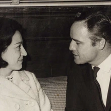 Lyn Tornabene with Marlon Brando