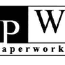 Image of PaperWorks black and white logo