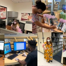 graduate assistants working in Special Collections