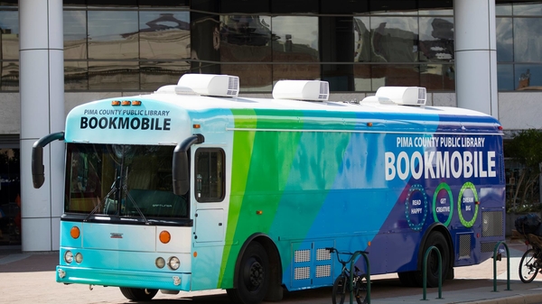 Photo of the Pima County Public Library bookmobile