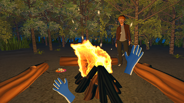 VR campfire
