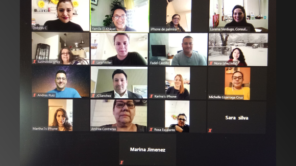 screenshot of zoom meeting participants