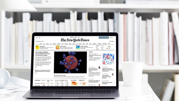 Screenshot of New York Times online