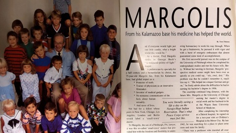 Dr. Frederick J. Margolis, Encore Magazine, 1990