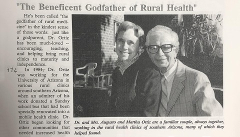 Dr. Augusto Ortiz, "The Beneficent Godfather of Rural Health", 1991