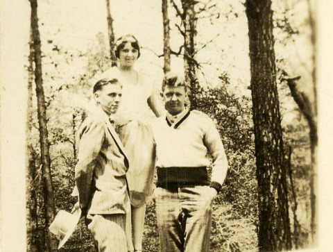 Kathryn Beals and Two Unknown Men