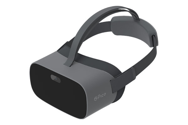 A Pico Neo VR headset in dark gray.